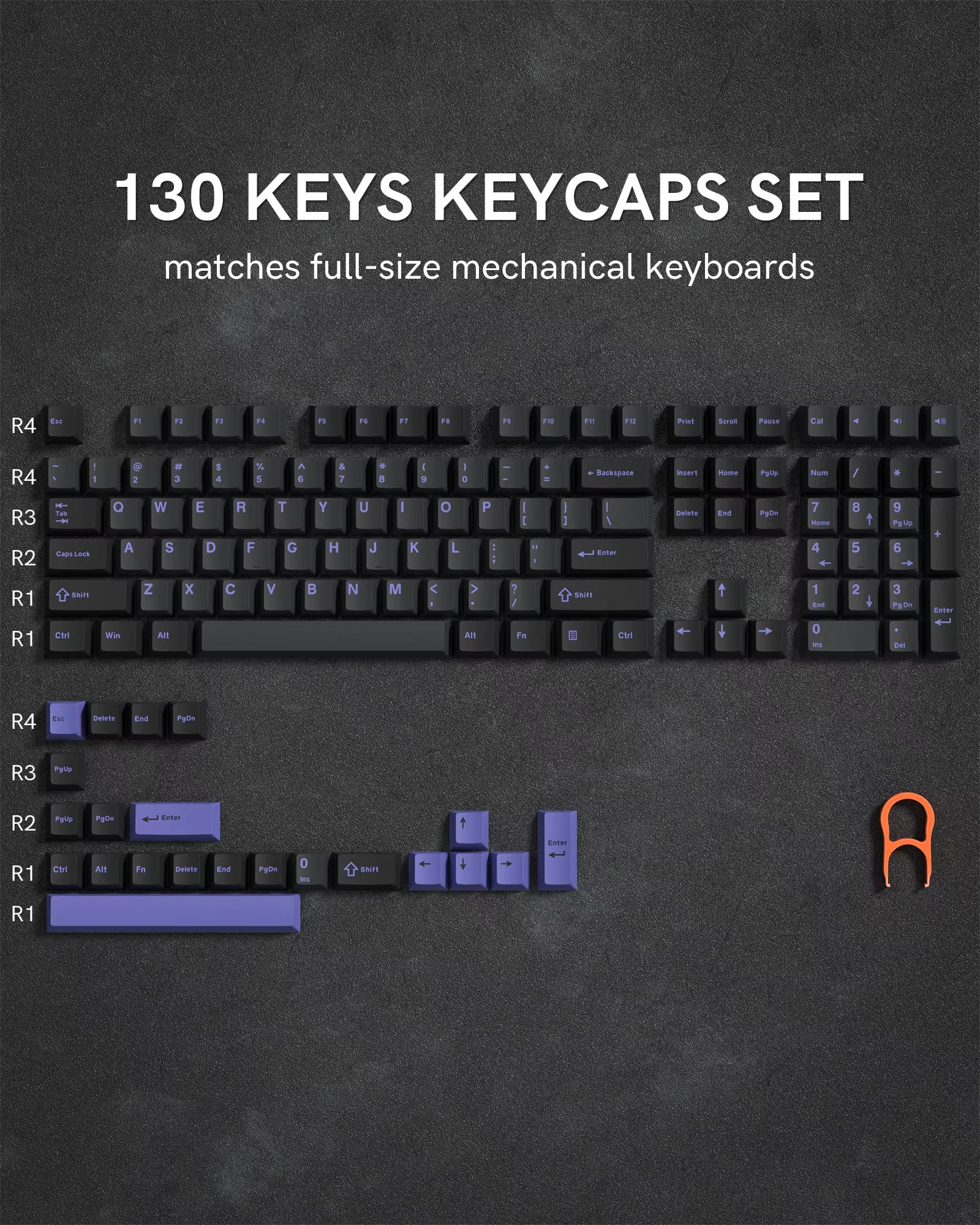 168 Keys Double Shot PBT Keycap Custom Keycap Cherry Profile Keyboard Keycaps for Cherry Gateron MX Switches Gaming Keyboard