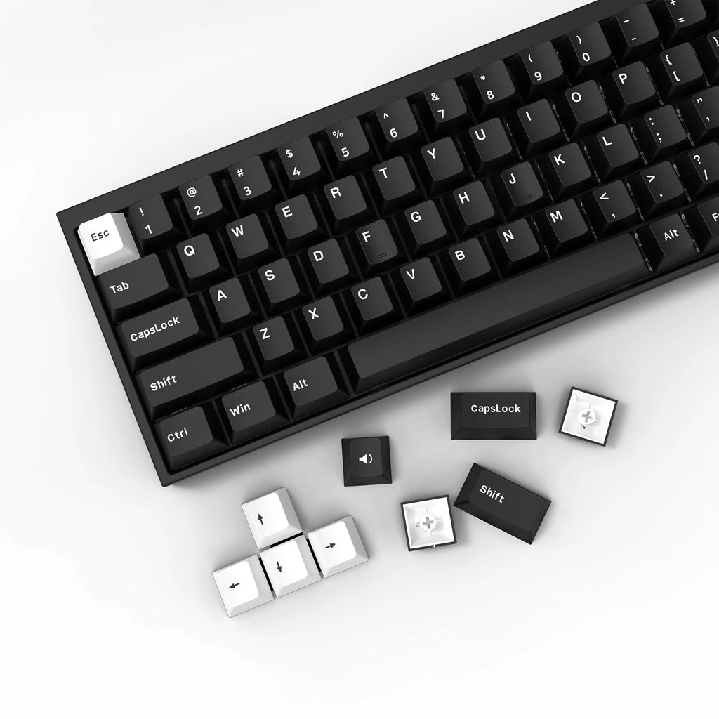 168 Keys Double Shot PBT Keycap Custom Keycap Cherry Profile Keyboard Keycaps for Cherry Gateron MX Switches Gaming Keyboard